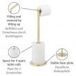 Space-saving toilet paper holder, TWO IN ONE, H 55 cm, Gold Space-saving toilet paper holder, TWO IN ONE, H 55 cm, Gold