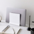 Space Saving Storage, TOWER SLIM LAPTOP STAND, Yamazaki, White Space Saving Storage, TOWER SLIM LAPTOP STAND, Yamazaki, White