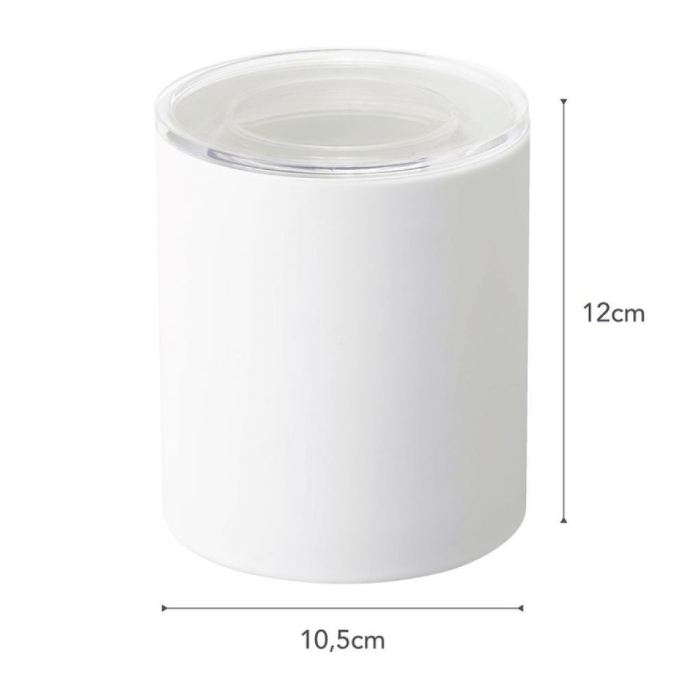 Ceramic Canister with lid, YAMAZAKI TOWER LARGE CANISTER, Ø 10,5 x H 12 cm in the group Storage / Kitchen storage / Storage jars at SmartaSaker.se (42428)