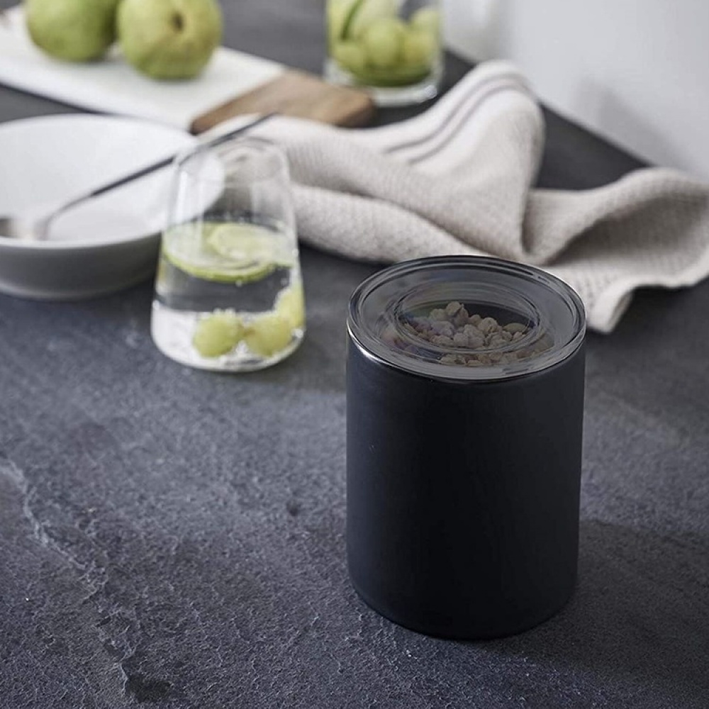 Ceramic Canister with lid, YAMAZAKI TOWER LARGE CANISTER, Ø 10,5 x H 12 cm in the group Storage / Kitchen storage / Storage bins and jars at SmartaSaker.se (42428)