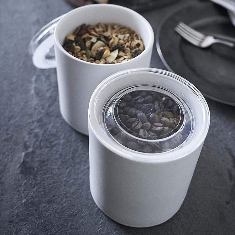 Ceramic Canister with lid, YAMAZAKI TOWER LARGE CANISTER, Ø 10,5 x H 12 cm in the group Storage / Kitchen storage / Storage jars at SmartaSaker.se (42428)