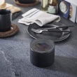 Ceramic Canister with lid, YAMAZAKI TOWER SMALL CANISTER, Ø 10,5 x H 7 cm, Black / Transparent Ceramic Canister with lid, YAMAZAKI TOWER SMALL CANISTER, Ø 10,5 x H 7 cm, Black / Transparent