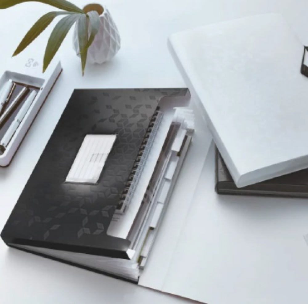 Expanding case, with 6 sections, LEITZ WOW, A4, Black in the group Storage / Office supplies at SmartaSaker.se (42437)