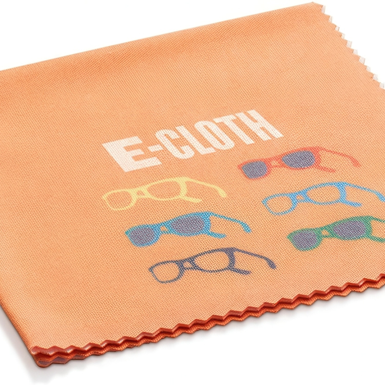 Special cloth for glasses, Microfiber, E-CLOTH GLASSES CLOTH, 19 x 19 cm, Orange in the group Storage / Cleaning and waste sorting / Cloths and brushes at SmartaSaker.se (42440)