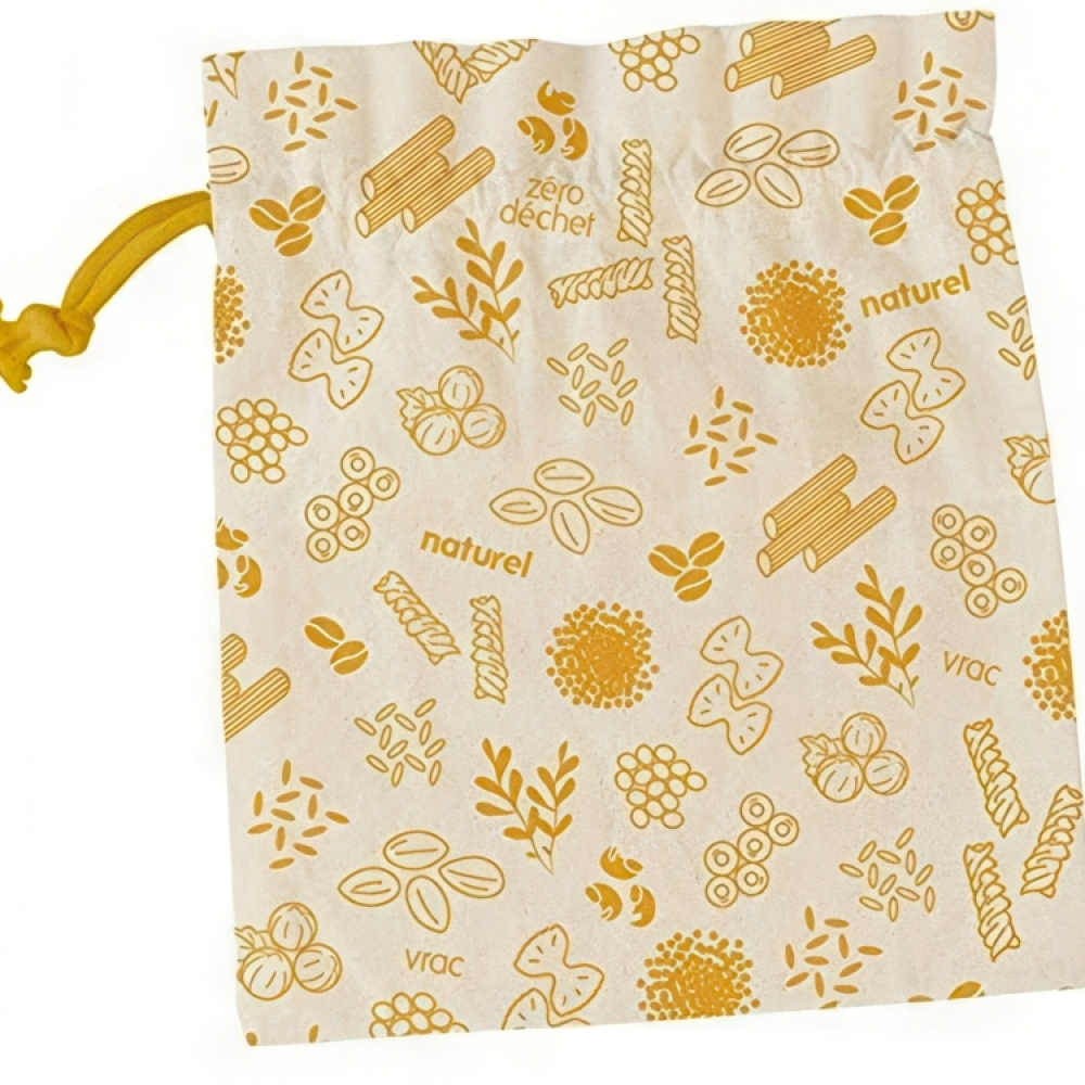 Bags for Food storage, Organic Cotton, Set of 3,ZERO WASTE BAGS MEDIUM, 20 x H 25 cm, Beige in the group Storage / Kitchen storage at SmartaSaker.se (42442)