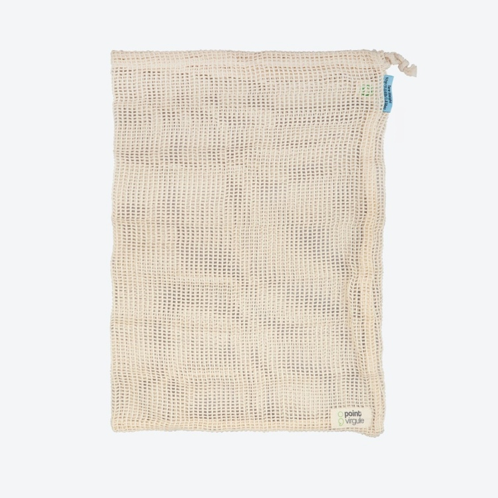 Cotton Bag, LARGE REUSABLE MESH BAG, 30 x 40cm, Beige in the group Storage / Kitchen storage / Fridge storage at SmartaSaker.se (42446)