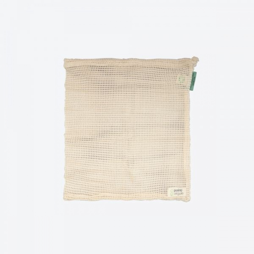 Cotton Bag, MEDIUM REUSABLE MESH BAG, 27 x 32 cm, Beige in the group Storage / Kitchen storage at SmartaSaker.se (42447)