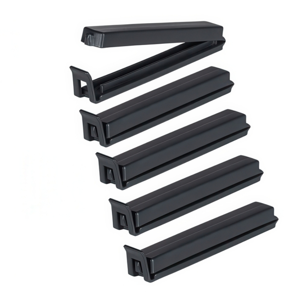 Clamps, 5 psc, TILLY BAG CLIPS, 11 cm, Black in the group Storage / Kitchen storage at SmartaSaker.se (42452)