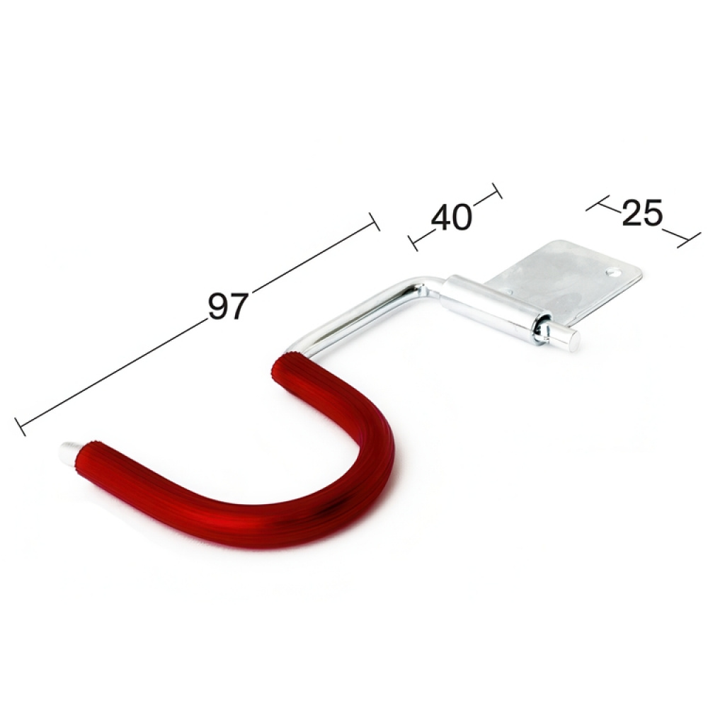 Utility holders / Grip hooks, HABO, 5 pcs, Red in the group Storage / Storage room and garage / Utensil holders at SmartaSaker.se (42460)