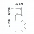 Utility holders / Grip hooks, HABO, 5 pcs, Red Utility holders / Grip hooks, HABO, 5 pcs, Red