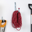 Utility hook, wall mounted, 11,5 cm, HABO, Metal / Red Utility hook, wall mounted, 11,5 cm, HABO, Metal / Red