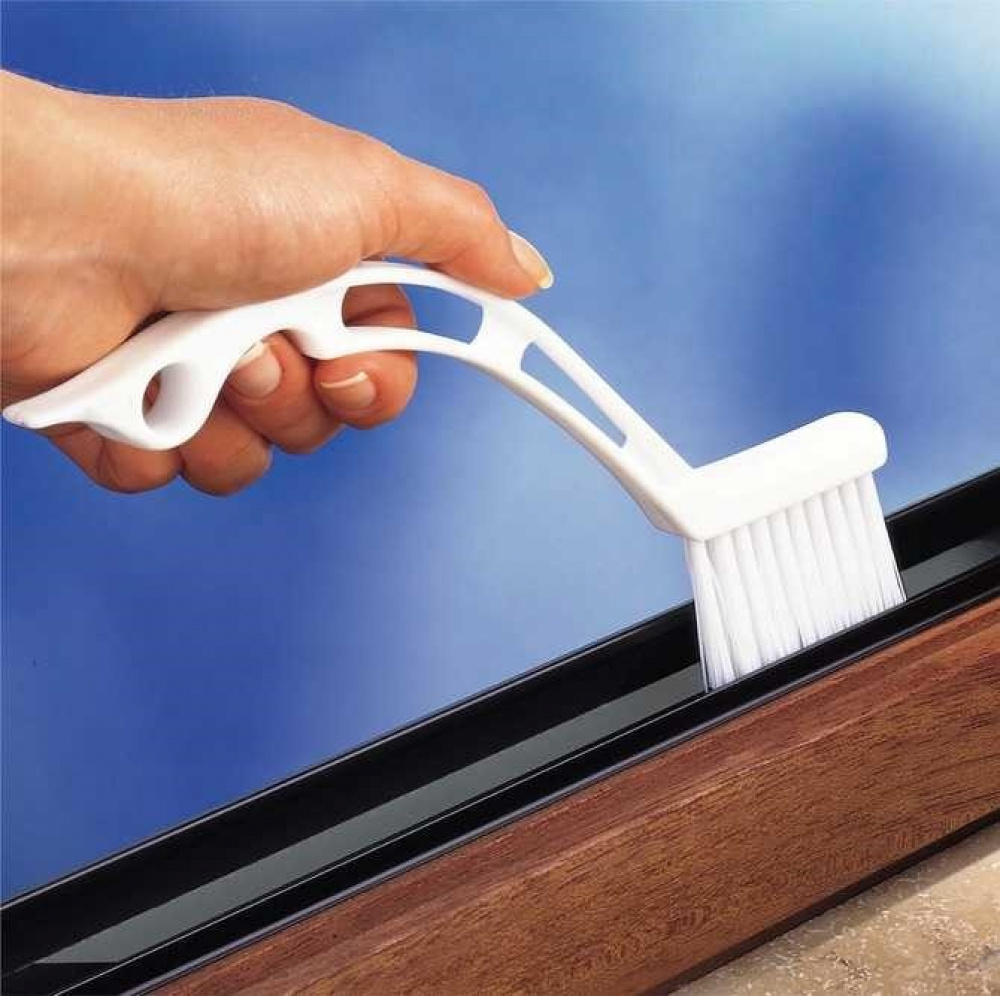 Specially shaped brushes, Set of 2, JOINT BRUSHES, White in the group Storage / Cleaning and waste sorting / Cloths and brushes at SmartaSaker.se (42468)