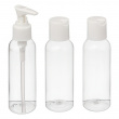 Travel Set, 3 Mini Bottles, 100 ml, FLACON DE VOYAGE, Ø 4 x H13 cm, Clear  Travel Set, 3 Mini Bottles, 100 ml, FLACON DE VOYAGE, Ø 4 x H13 cm, Clear