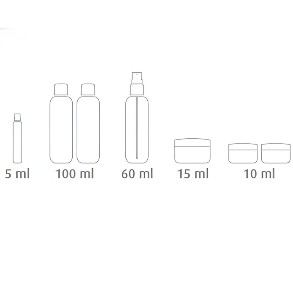 Travel Set, Set of 7, LIVING, Clear in the group Storage / Travel storage / Packing cubes at SmartaSaker.se (42473)