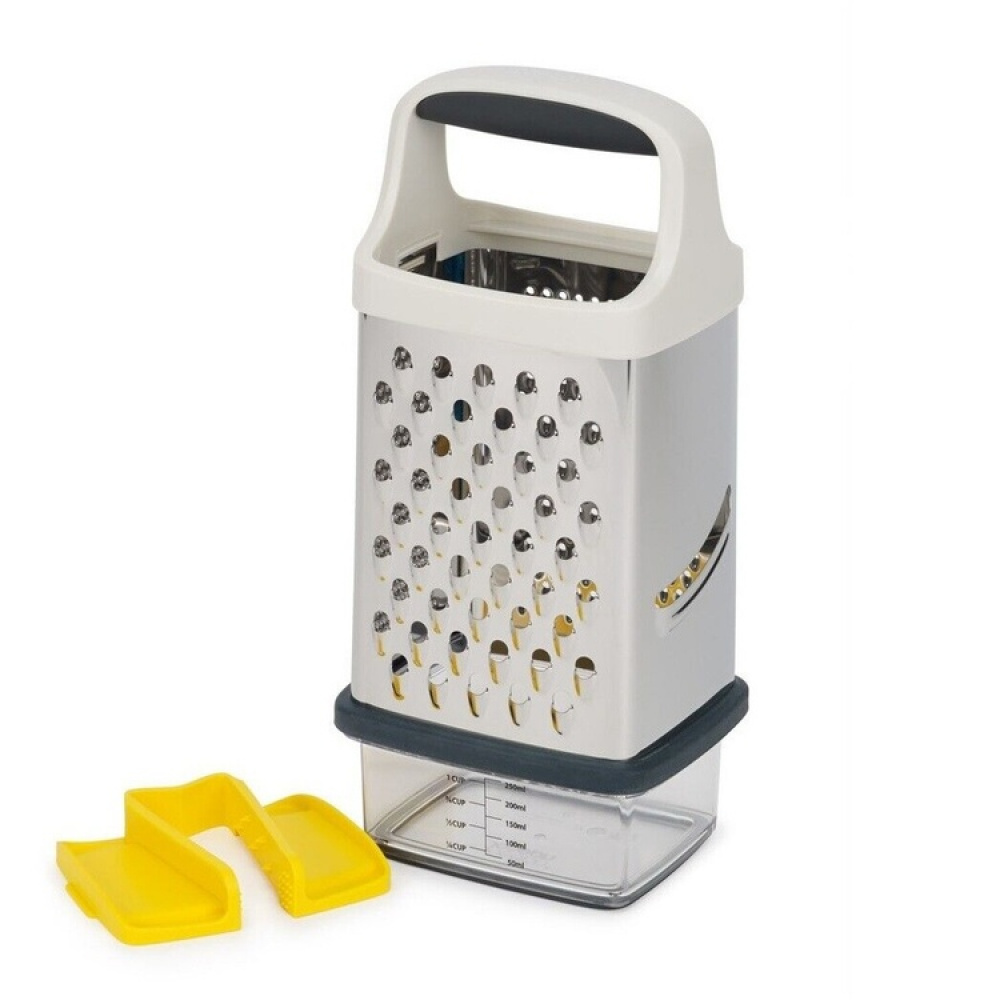 Box Grater, MULTI-GRIP GRATER, Joseph Joseph, Silver / White / Yellow in the group Storage / Kitchen storage at SmartaSaker.se (42474)