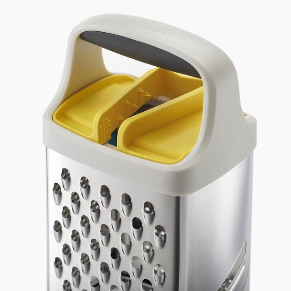 Box Grater, MULTI-GRIP GRATER, Joseph Joseph, Silver / White / Yellow in the group Storage / Kitchen storage at SmartaSaker.se (42474)