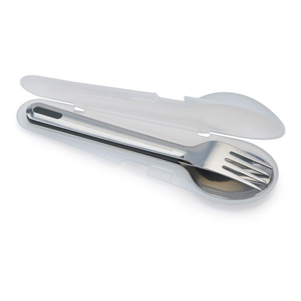 Stainless Steel Cutlery set in a case, GOEAT, Joseph Joseph, Silver / Black in the group Storage / Kitchen storage / Food containers at SmartaSaker.se (42475)