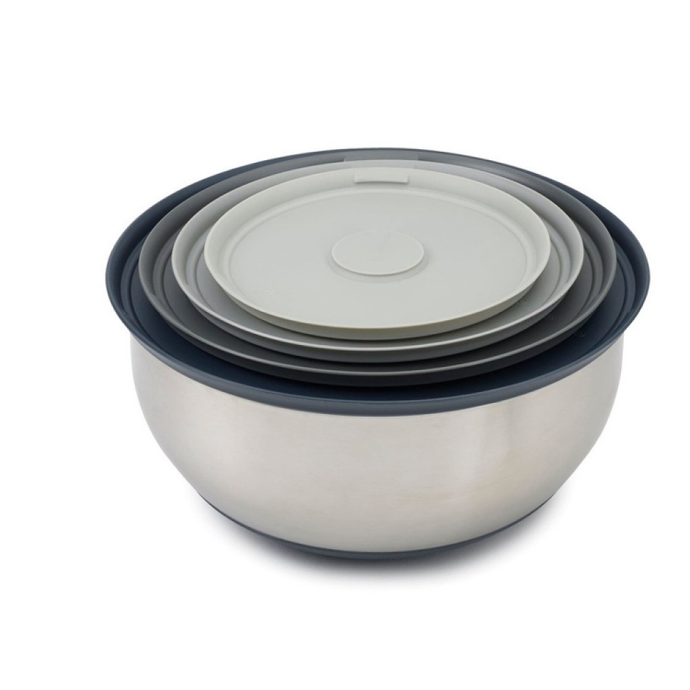 Bowls Set of 4, PREP & STORE, Joseph Joseph, Silver / Grey in the group Storage / Kitchen storage / Storage jars at SmartaSaker.se (42476)