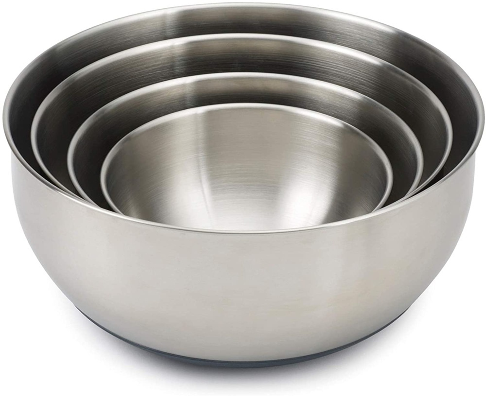 Bowls Set of 4, PREP & STORE, Joseph Joseph, Silver / Grey in the group Storage / Kitchen storage / Storage bins and jars at SmartaSaker.se (42476)