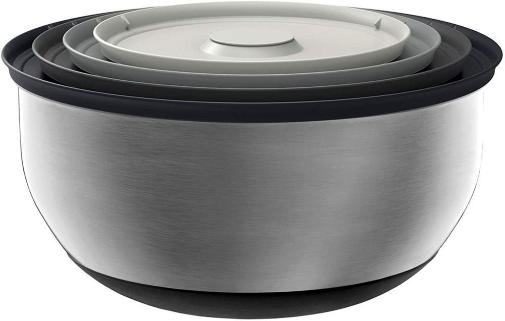 Bowls Set of 4, PREP & STORE, Joseph Joseph, Silver / Grey in the group Storage / Kitchen storage / Storage bins and jars at SmartaSaker.se (42476)