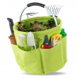 Round Basket with pockets, Super light, UNIVERSAL CADDY XL, Ø 35 x H 35 cm, Lime green
