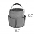 Round Basket with pockets, Super light, UNIVERSAL CADDY, Ø 28 x H 26,5 cm