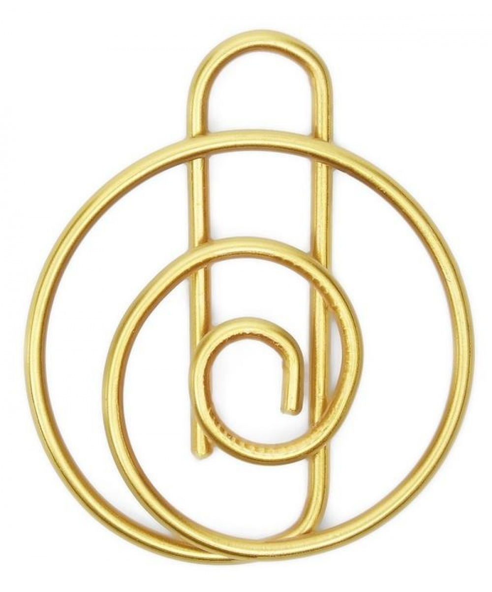Paper Clips SPIRAL, 15 psc, Monograph, brass in the group Storage / Office supplies at SmartaSaker.se (42485)