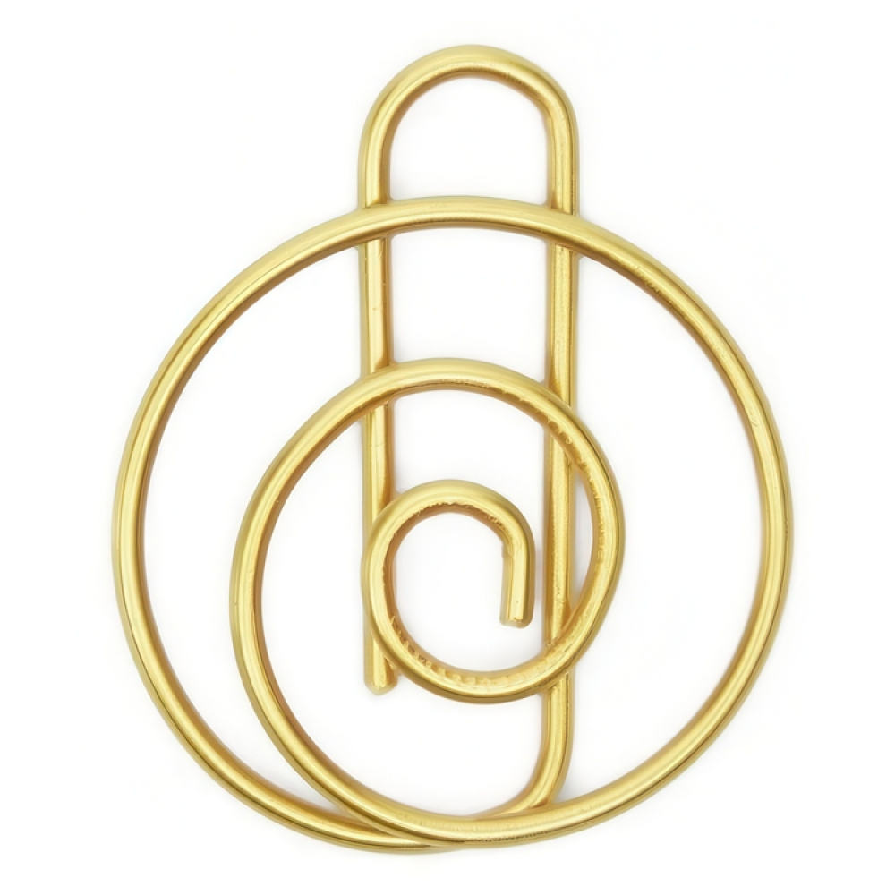 Paper Clips SPIRAL, 15 psc, Monograph, brass in the group Storage / Office supplies at SmartaSaker.se (42485)