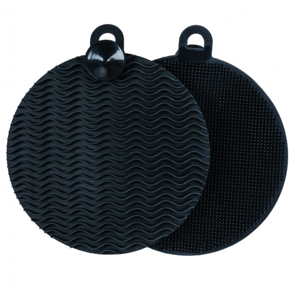 Silicone Sponges, Soft, Set of 2, SPÜL-SCHWAM, Ø 12, Black in the group Storage / Kitchen storage / Dish racks and sink accessories at SmartaSaker.se (42496)
