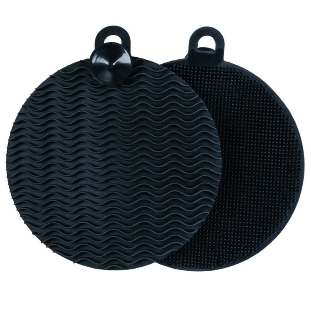 Silicone Sponges, Soft, Set of 2, SPÜL-SCHWAM, Ø 12, Black in the group Storage / Kitchen storage / Dish racks and sink accessories at SmartaSaker.se (42496)