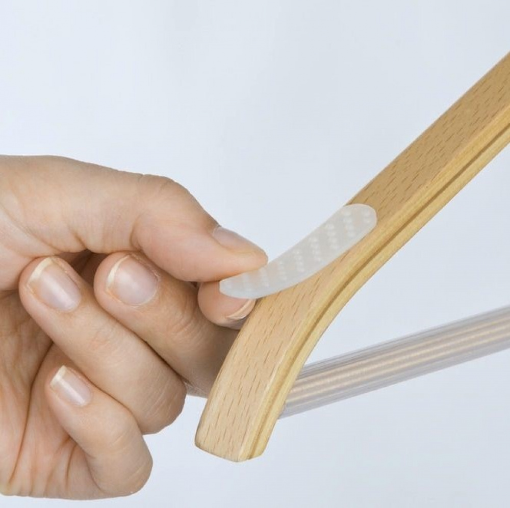 Self-adhesive anti slip strips for hangers, Set of 20, ANTI SLIP STRIPS, Clear in the group Storage / Wardrobe storage / Hangers and hooks at SmartaSaker.se (42498)