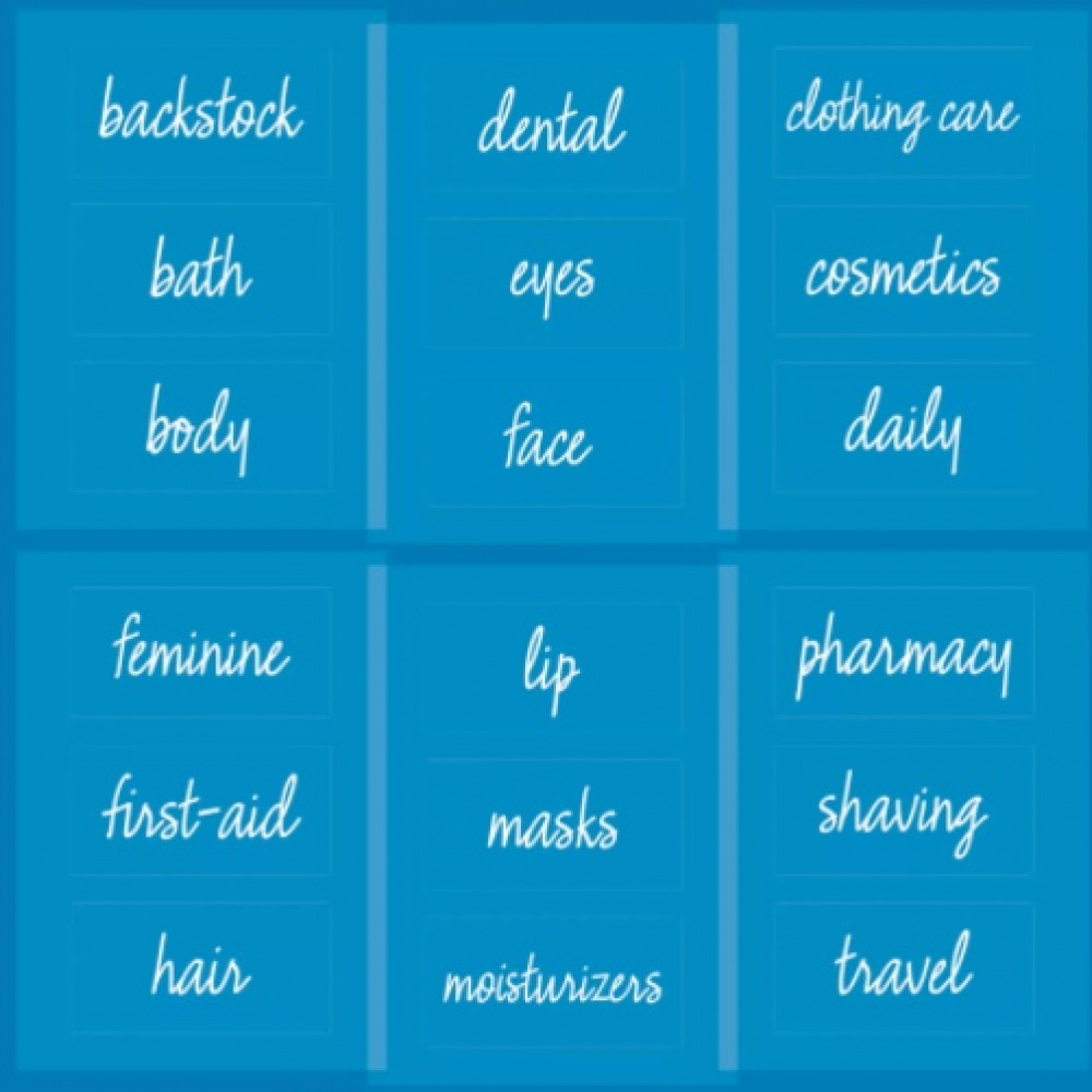 Adhesive Labels, Set of 18, THE HOME EDIT BATHROOM LABELS, Clear in the group Storage / Magnets and adhesives / Signs and labels at SmartaSaker.se (42503)