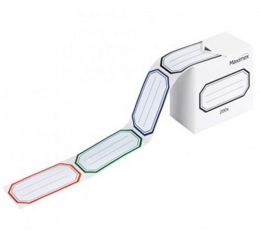 Self-adhesive labels, 200 psc, HAFTETIKETTEN, 6 x 3 cm, White with frame in the group Storage / Magnets and adhesives / Signs and labels at SmartaSaker.se (42506)