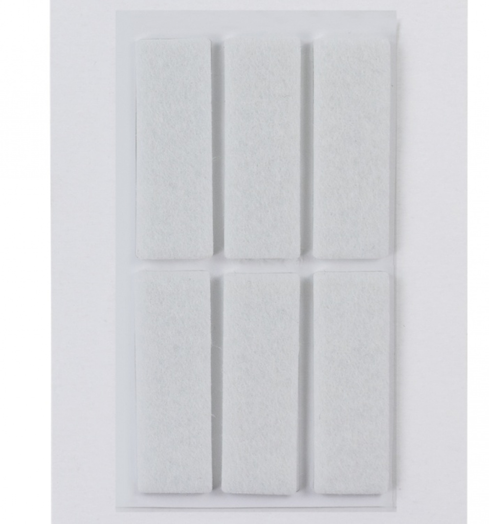 Self-Adhesive Feltpads , Set of 6, HERMA, 4,5 x1,5 cm, White in the group Storage / Cleaning and waste sorting / Drawer liners at SmartaSaker.se (42509)