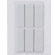 Self-Adhesive Feltpads , Set of 6, HERMA, 4,5 x1,5 cm, White Self-Adhesive Feltpads , Set of 6, HERMA, 4,5 x1,5 cm, White