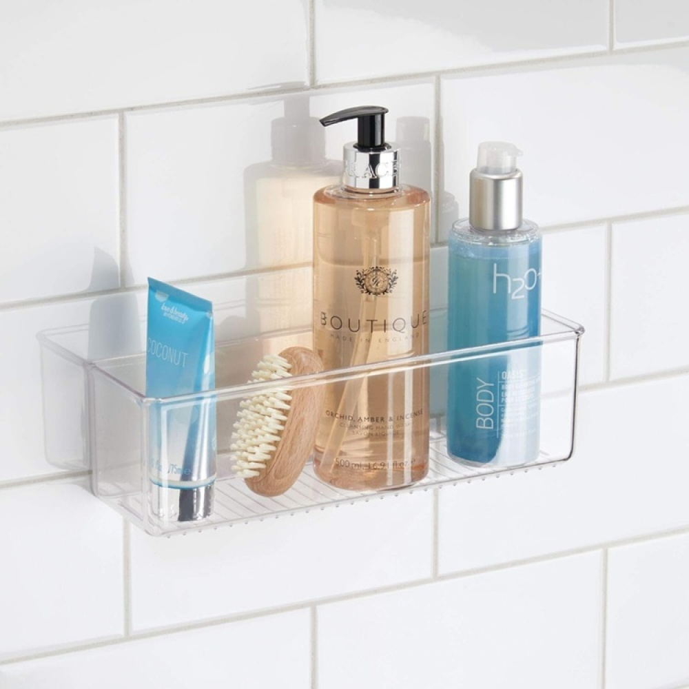 Adhesive Wall Container, OBLONG RPET AFFIXX BIN, 28 x 7,5 x H 8,5 cm, Transparent in the group Storage / Storage boxes at SmartaSaker.se (42510)
