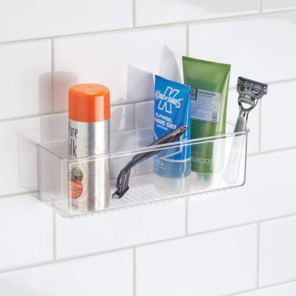 Adhesive Wall Container, OBLONG RPET AFFIXX BIN, 28 x 7,5 x H 8,5 cm, Transparent in the group Storage / Storage boxes / Mini organizers / Shelves at SmartaSaker.se (42510)