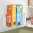 Adhesive Wall Container, LARGE RPET AFFIXX BIN, 28 x 9 x H 16 cm, Transparent Adhesive Wall Container, LARGE RPET AFFIXX BIN, 28 x 9 x H 16 cm, Transparent