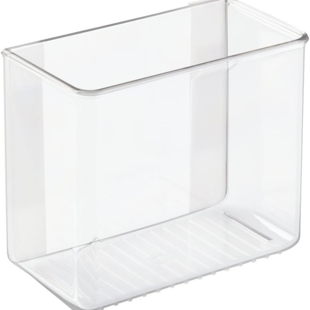 Adhesive Wall Container, SMALL RPET AFFIXX BIN, 15 x 7,5 x H 12,5 cm, Transparent in the group Storage / Storage boxes / Mini organizers / Shelves at SmartaSaker.se (42512)