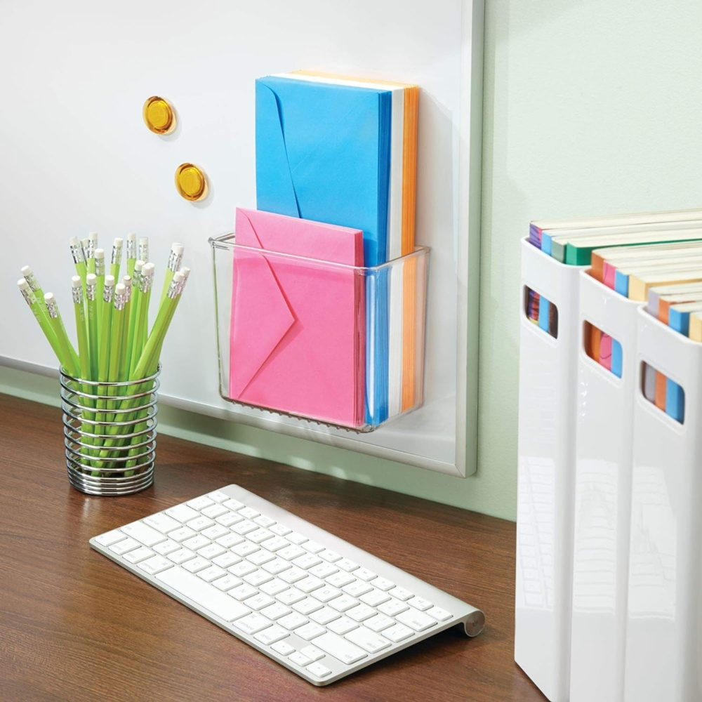 Adhesive Wall Container, SMALL RPET AFFIXX BIN, 15 x 7,5 x H 12,5 cm, Transparent in the group Storage / Storage boxes / Mini organizers / Shelves at SmartaSaker.se (42512)