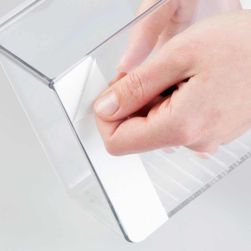 Adhesive Wall Container, SMALL RPET AFFIXX BIN, 15 x 7,5 x H 12,5 cm, Transparent in the group Storage / Storage boxes / Mini organizers / Shelves at SmartaSaker.se (42512)