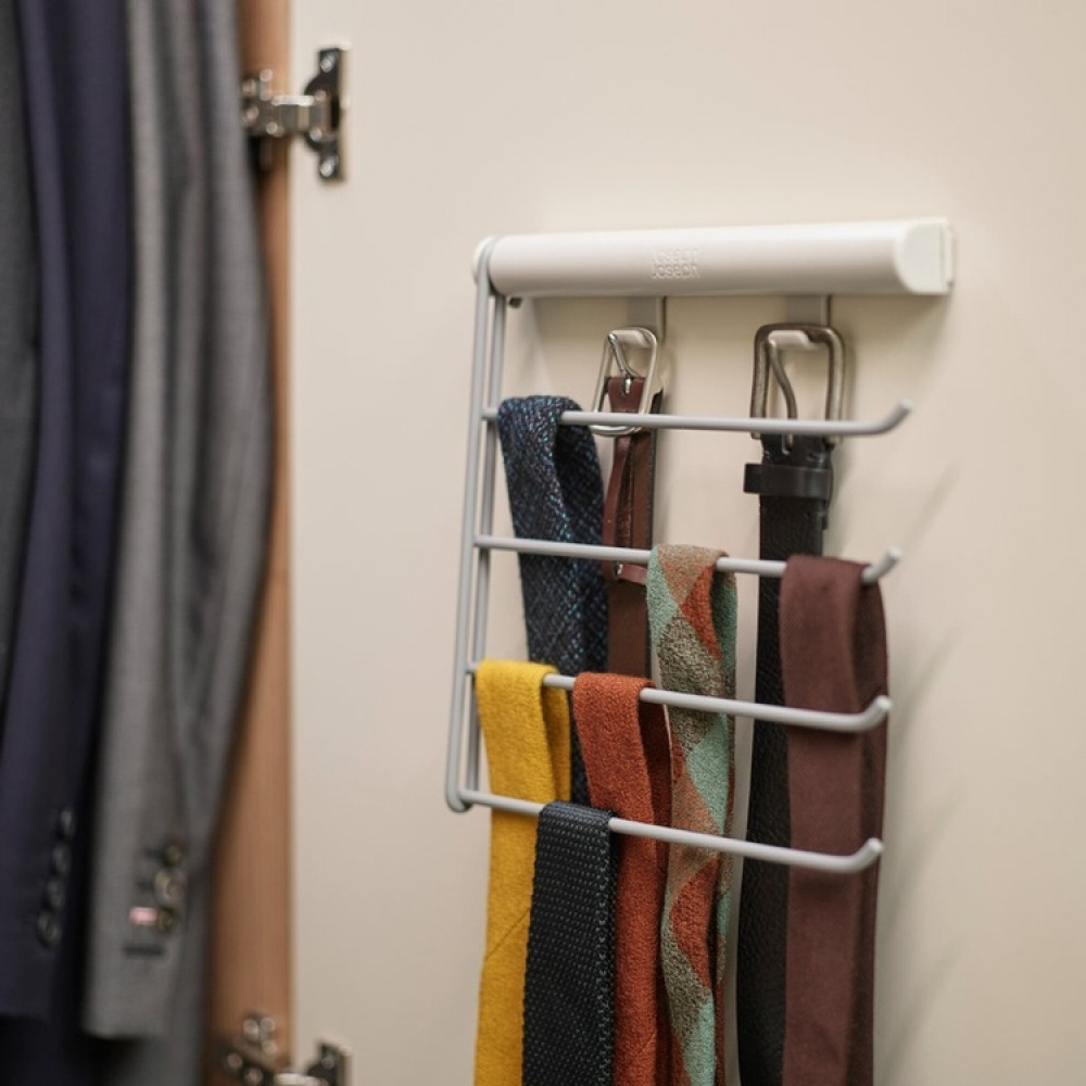 Hanging Rail for Ties / Belts / Scarfs, ORDERLY, Joseph Joseph, Ecru / Grey in the group Storage / Wardrobe storage at SmartaSaker.se (42514)