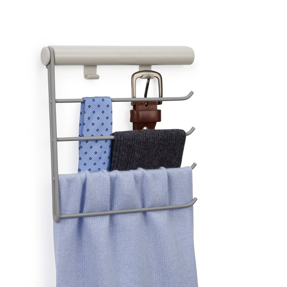 Hanging Rail for Ties / Belts / Scarfs, ORDERLY, Joseph Joseph, Ecru / Grey in the group Storage / Wardrobe storage at SmartaSaker.se (42514)