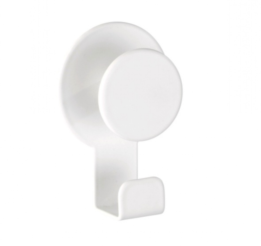 Self-adhesive metallic hook, BLANDAS DOUBLE HOOK, 5 x H 7,5 cm, White in the group Storage / Magnets and adhesives / Self-adhesive hooks at SmartaSaker.se (42519)