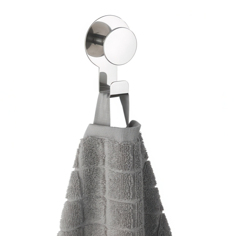 Self-adhesive metallic hook, BLANDAS DOUBLE HOOK, 5 x H 7,5 cm in the group Storage / Bathroom storage at SmartaSaker.se (42520)