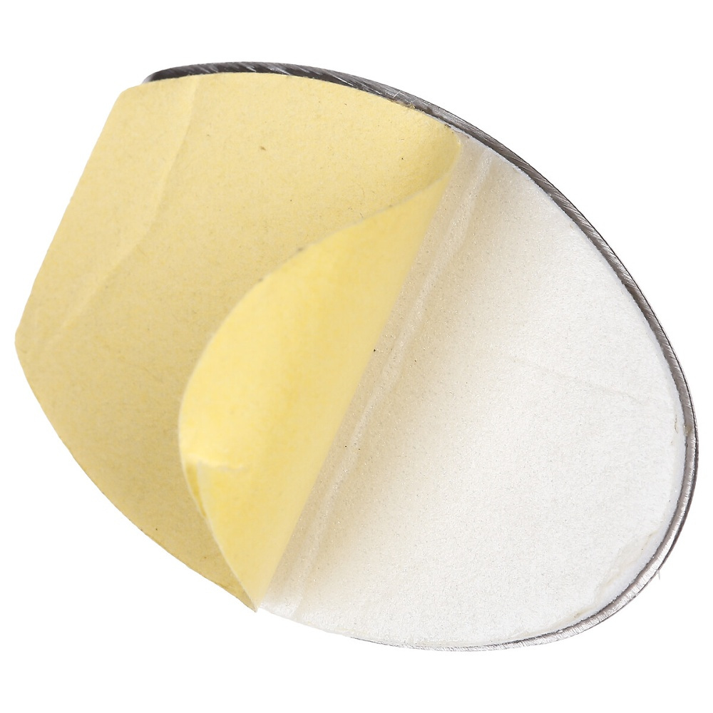 Self-adhesive metallic hooks, set of 3, OVAL LARGE, 3,5 x 2 x H 5 cm, Stainless steel in the group Storage / Magnets and adhesives / Self-adhesive hooks at SmartaSaker.se (42524)