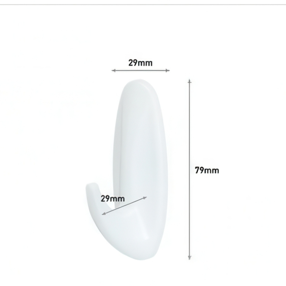 Self-adhesive hooks, Removable, Set of 2, COMMAND MEDIUM, 2,9 x H 7,9 cm, White in the group Storage / Magnets and adhesives / Self-adhesive hooks at SmartaSaker.se (42526)