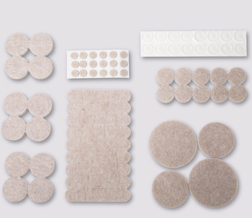 Self-Adhesive Furniture pads, Set of 144, BIG PACKPROTEKTOR PADS, Beige in the group Storage / Cleaning and waste sorting / Drawer liners at SmartaSaker.se (42532)