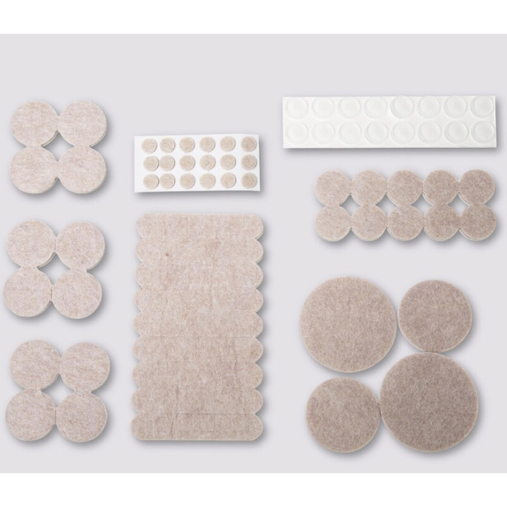 Self-Adhesive Furniture pads, Set of 144, BIG PACKPROTEKTOR PADS, Beige in the group Storage / Cleaning and waste sorting / Drawer liners at SmartaSaker.se (42532)