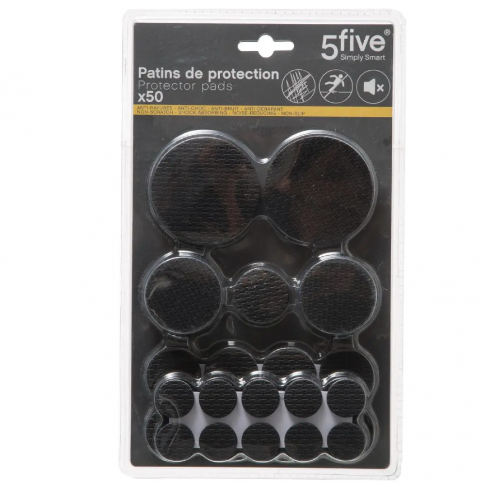 Self-Adhesive Furniture pads, Set of 50, BIG PACKPROTEKTOR PADS, Black in the group Storage / Cleaning and waste sorting / Drawer liners at SmartaSaker.se (42533)